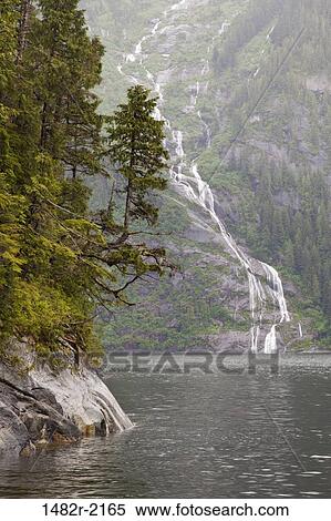 Waterfall, Walker Cove, Misty Fiords National Monument, Alaska, USA View Large Photo Image Stock Photography - Waterfall, Walker Cove, Misty Fiords National Monument, Alaska, USA. Fotosearch