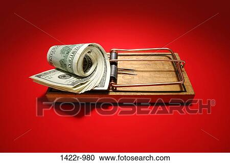 Wooden mousetrap with roll of US currency as bait View Large Photo Image Stock Image - Wooden mousetrap with roll of US currency as bait. Fotosearch