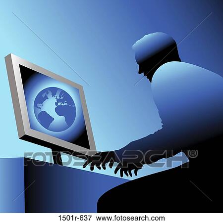 World Wide Webman 2006 Linda Braucht (20th C. American) Computer Graphics View Large Photo Image Stock Photo - World Wide Webman 2006 Linda Braucht (20th C. American) Computer Graphics. Fotosearch