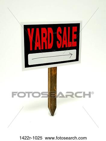 Yard Sale sign on a wooden steak View Large Photo Image Stock Photography - Yard Sale sign on a wooden steak. Fotosearch