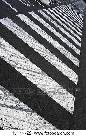 Zebra crossing markings on a road View Large Photo Image Stock Image - Zebra crossing markings on a road. Fotosearch