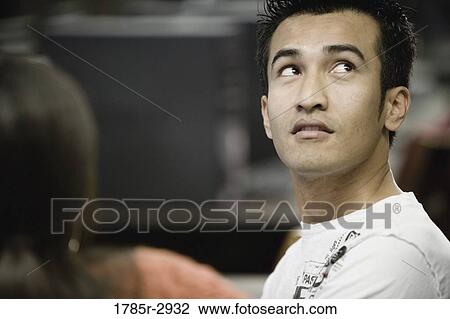 Stock Image - Close-up of a young man. Fotosearch