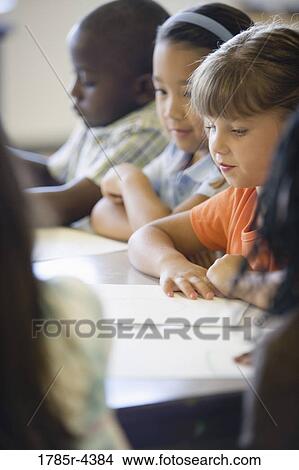 Close up of young children in class View Large Photo Image Picture - Close up of young children in class. Fotosearch