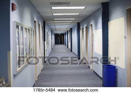Empty corridor of an office View Large Photo Image Picture - Empty corridor of an office. Fotosearch