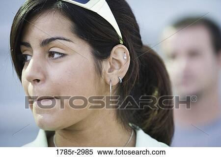 Stock Photography - Head-shot of a young woman. Fotosearch