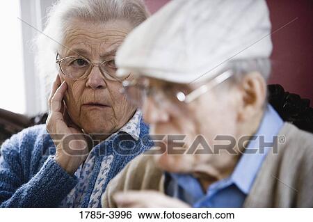 Headshot of senior couple View Large Photo Image Stock Photograph - Headshot of senior couple. Fotosearch