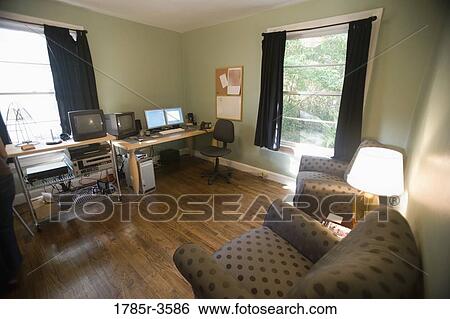 Home office View Large Photo Image Stock Photograph - Home office. Fotosearch