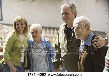 Portrait of a family with senior parents and adult children View Large Photo Image Stock Image - Portrait of a family with senior parents and adult children. Fotosearch