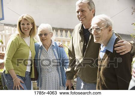 Portrait of a family with senior parents and adult children View Large Photo Image Stock Image - Portrait of a family with senior parents and adult children. Fotosearch