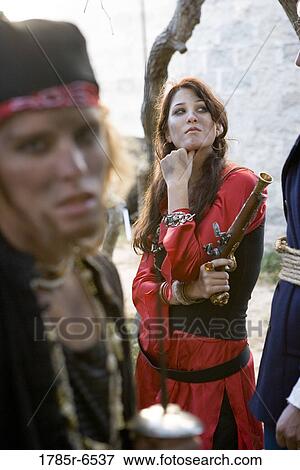 Portrait of pirates armed with a sword and a gun View Large Photo Image Stock Photo - Portrait of pirates armed with a sword and a gun. Fotosearch