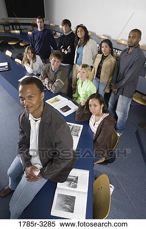 Portrait of Teacher and students in the classroom View Large Photo Image Stock Photography - Portrait of Teacher and students in the classroom. Fotosearch