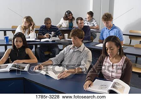 Students studying in the classroom View Large Photo Image Stock Photo - Students studying in the classroom. Fotosearch