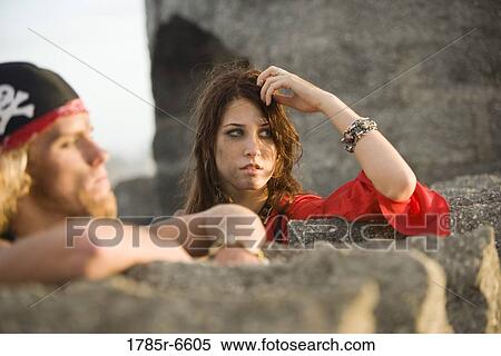 View of pirates leaning against castle parapets and turrets View Large Photo Image Stock Photography - View of pirates leaning against castle parapets and turrets. Fotosearch