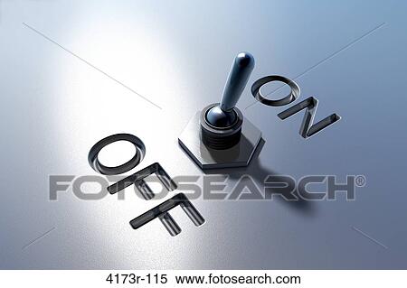 3D composing of metal on and off switch turned on View Large Photo Image Stock Photography - 3D composing of metal on and off switch turned on. Fotosearch