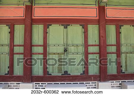 Architectural detail of a building, Seoul, South Korea View Large Photo Image Stock Image - Architectural detail of a building, Seoul, South Korea. Fotosearch