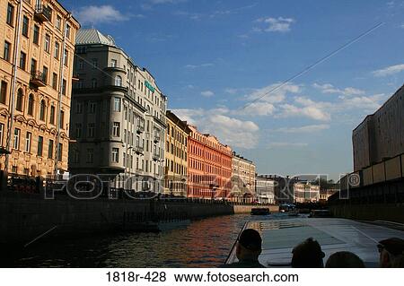Canal boat tour, St. Petersburg, Russia View Large Photo Image Stock Photo - Canal boat tour, St. Petersburg, Russia. Fotosearch
