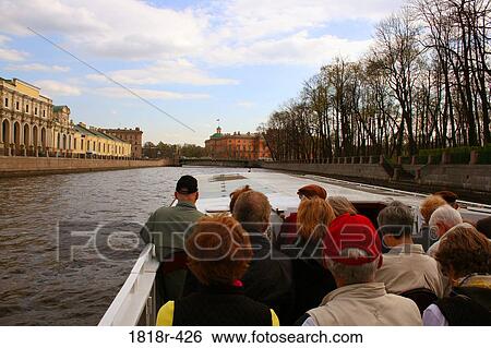 Canal boat tour, St. Petersburg, Russia View Large Photo Image Stock Photograph - Canal boat tour, St. Petersburg, Russia. Fotosearch