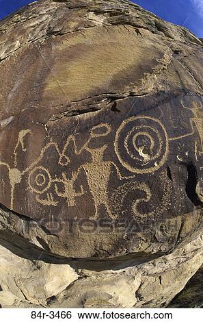 Carvings on a rock, Petroglyphs, Dinosaur National Monument, Utah, USA View Large Photo Image Stock Photograph - Carvings on a rock, Petroglyphs, Dinosaur National Monument, Utah, USA. Fotosearch
