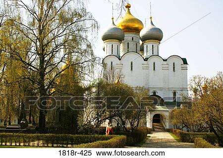 Cathedral of the Virgin of Smolensk, Novodevichiy Convent, Moscow, Russia View Large Photo Image Stock Photography - Cathedral of the Virgin of Smolensk, Novodevichiy Convent, Moscow, Russia. Fotosearch