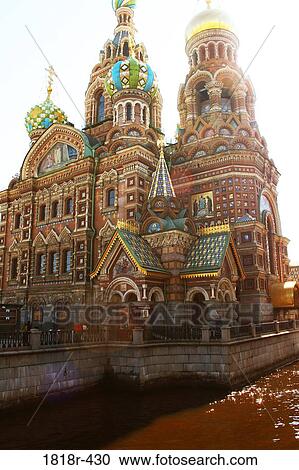 Stock Image - Church of the Spilled Blood, St. Petersburg, Russia. Fotosearch