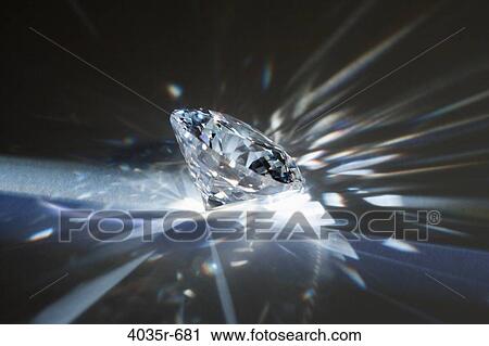 Stock Image - Close-up of a diamond. Fotosearch