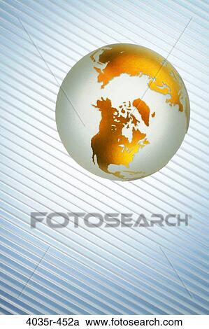 Stock Image - Close-up of a globe. Fotosearch