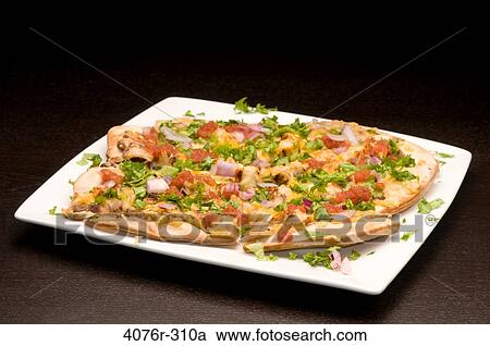 Close-up of a Mexican pizza View Large Photo Image Stock Image - Close-up of a Mexican pizza. Fotosearch