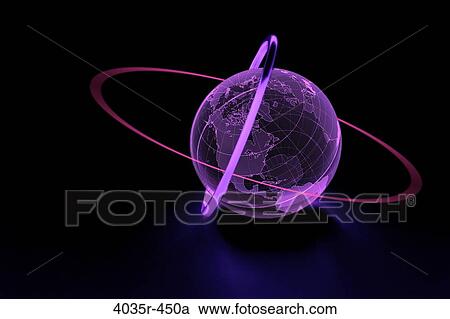 Close-up of globe with concentric rings View Large Photo Image Stock Image - Close-up of globe with concentric rings. Fotosearch