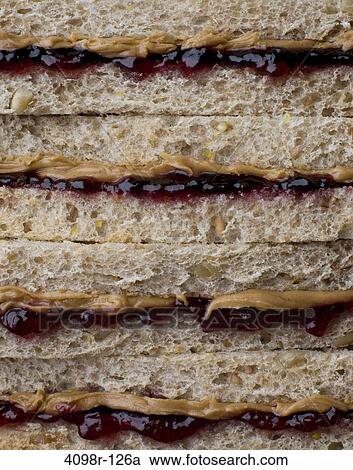 Close-up of peanut butter and jelly sandwiches View Large Photo Image Stock Image - Close-up of peanut butter and jelly sandwiches. Fotosearch