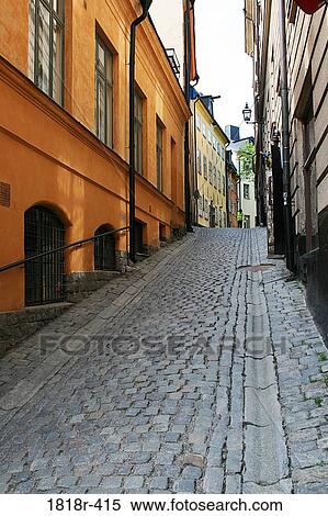 cobblestone street in Gamla Stan section, Stockholm, Sweden View Large Photo Image Stock Photography - cobblestone street in Gamla Stan section, Stockholm, Sweden. Fotosearch