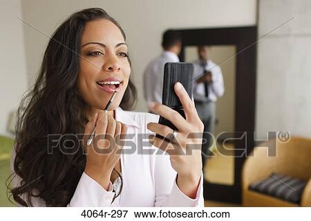 Stock Photo - Couple getting ready in morning. Fotosearch