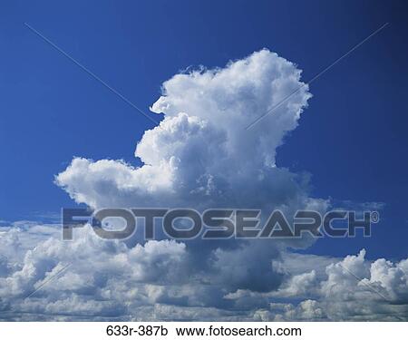Cumulus cloud in a blue sky View Large Photo Image Stock Image - Cumulus cloud in a blue sky. Fotosearch