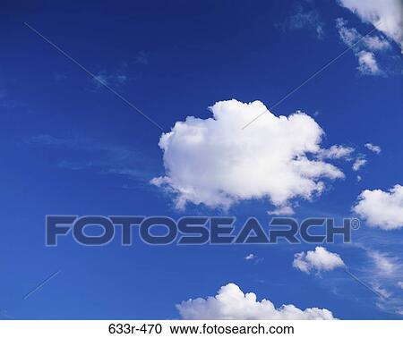 Cumulus clouds in a blue sky View Large Photo Image Stock Image - Cumulus clouds in a blue sky. Fotosearch