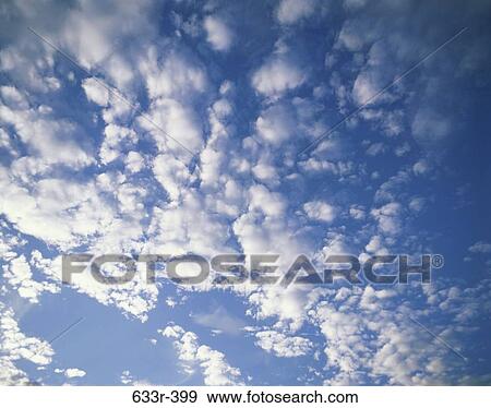 Cumulus clouds in a blue sky View Large Photo Image Stock Photo - Cumulus clouds in a blue sky. Fotosearch