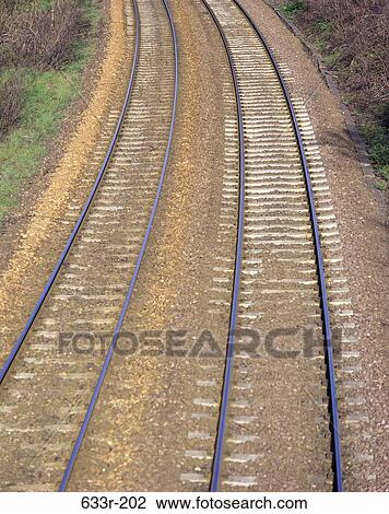 High angle view of railroad tracks, Edinburgh, Scotland View Large Photo Image Stock Image - High angle view of railroad tracks, Edinburgh, Scotland. Fotosearch