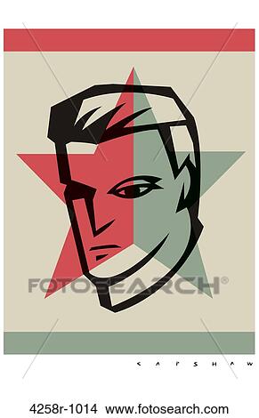 His Face View Large Illustration Stock Illustration - His Face. Fotosearch