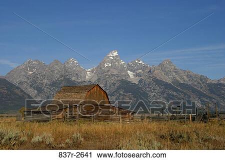 House in a field, Grand Teton National Park, Wyoming, USA View Large Photo Image Stock Image - House in a field, Grand Teton National Park, Wyoming, USA. Fotosearch