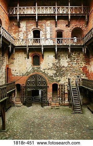 Inside courtyard of the Grand Ducal quarters, Trakai Island Castle near Vilnius, Lithuania View Large Photo Image Stock Image - Inside courtyard of the Grand Ducal quarters, Trakai Island Castle near Vilnius, Lithuania. Fotosearch
