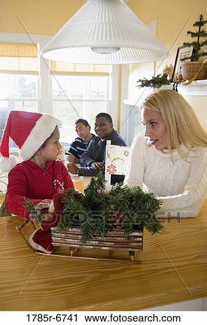Interracial family at Christmas View Large Photo Image Stock Image - Interracial family at Christmas. Fotosearch