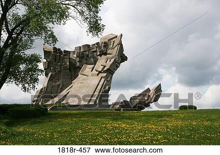 Stock Photo - Kaunas, Lithuania, Concentration camp memorial. Fotosearch