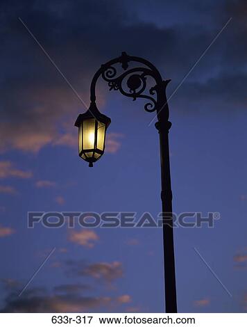 Stock Photo - Low angle view of a street light, Edinburgh, Scotland. Fotosearch