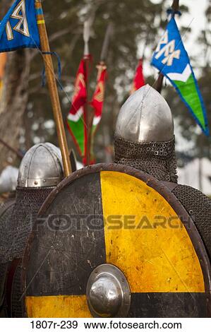 Man dressed up as medieval warriors View Large Photo Image Stock Photo - Man dressed up as medieval warriors. Fotosearch