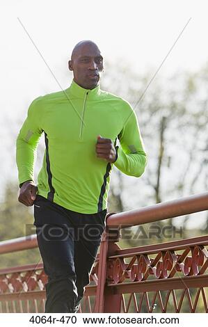 Stock Image - Man jogging. Fotosearch
