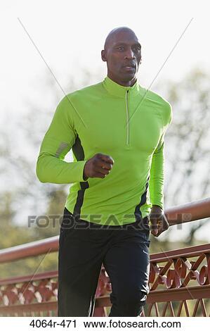 Stock Image - Man jogging. Fotosearch