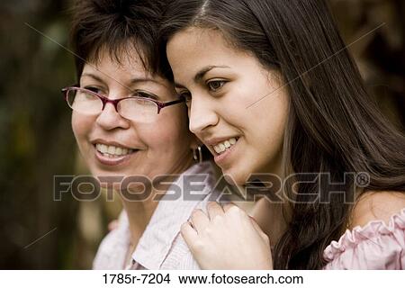 Mexican-American mother and daughter View Large Photo Image Picture - Mexican-American mother and daughter. Fotosearch