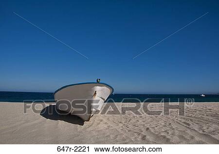 Mexico, Baja California Sur, Los Barriles, Rowboat on beach View Large Photo Image Stock Image - Mexico, Baja California Sur, Los Barriles, Rowboat on beach. Fotosearch