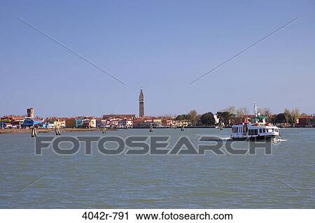 Motorboat in the lagoon, Burano, Venice, Veneto, Italy View Large Photo Image Stock Image - Motorboat in the lagoon, Burano, Venice, Veneto, Italy. Fotosearch