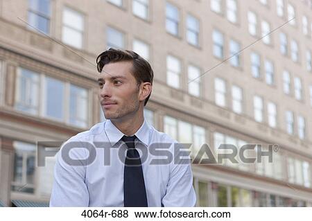 Outdoor portrait of businessman View Large Photo Image Stock Photo - Outdoor portrait of businessman. Fotosearch