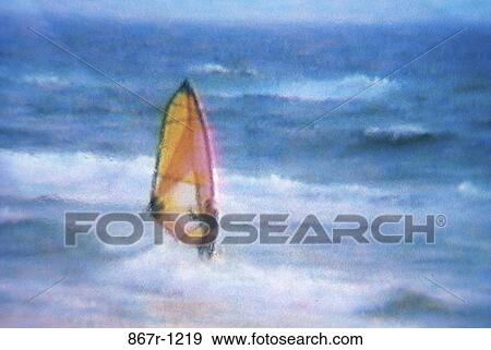 Person windsurfing View Large Illustration Stock Illustration - Person windsurfing. Fotosearch