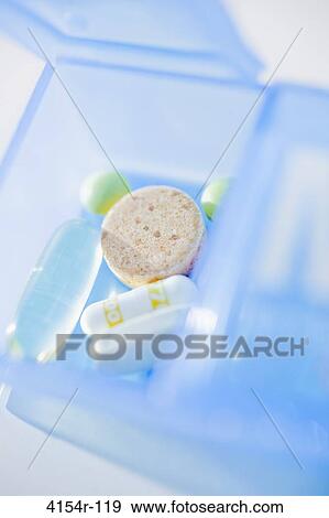 Pills in medical box View Large Photo Image Stock Photo - Pills in medical box. Fotosearch